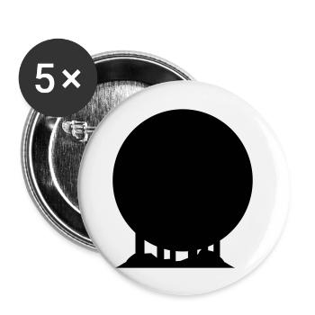 japan_gate_02 - Buttons groß 56 mm (5er Pack) - Weiß - Vorne