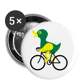 bike - Buttons large 2.2''/56 mm (5-pack) - white - Front