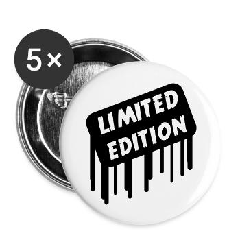 limited_edition_1 - Lot de 5 grands badges (56 mm) - blanc - Devant
