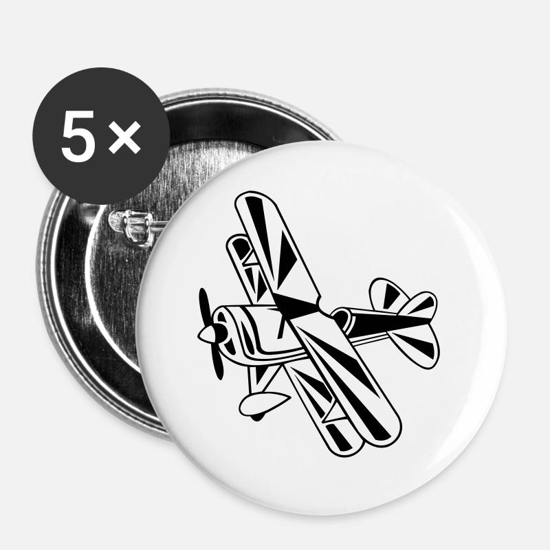 Pitts - Buttons large 2.2''/56 mm (5-pack) - white