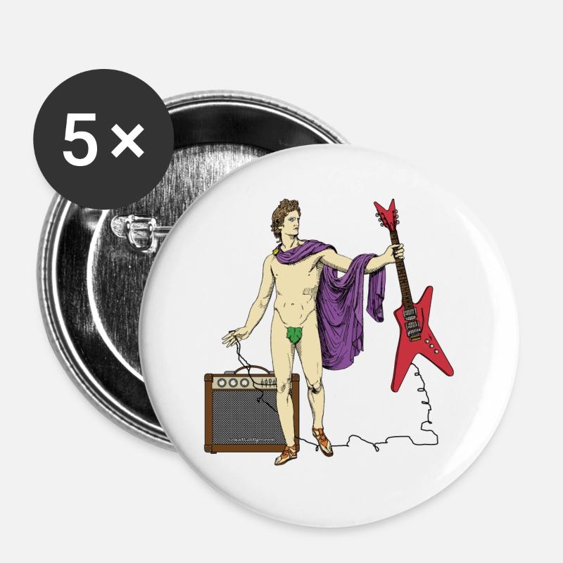 Sirtakirock - Buttons large 2.2''/56 mm (5-pack) - white