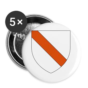 Strasbourg coat of arms - Buttons large 2.2''/56 mm (5-pack) - white - Front