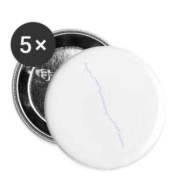 Bleu éclair - Lot de 5 grands badges (56 mm) - blanc - Devant