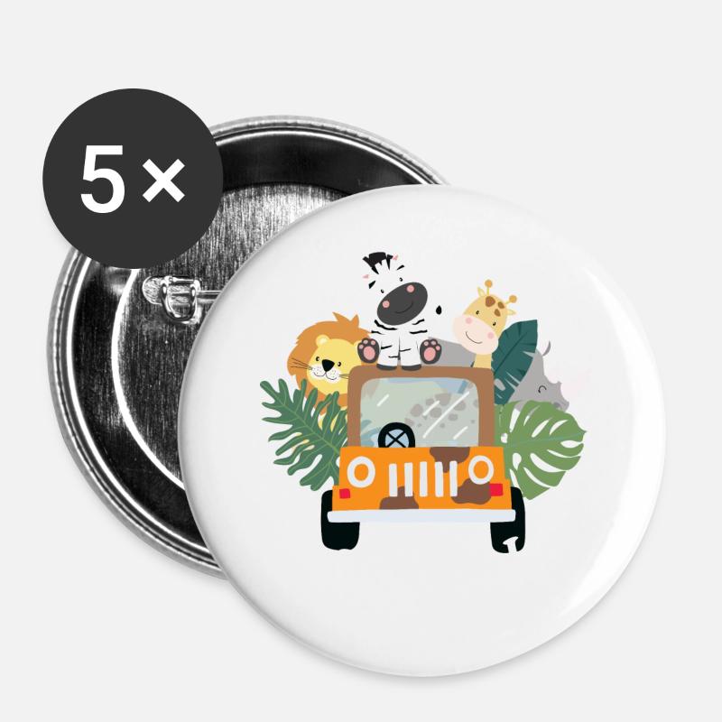 Namibia - Buttons groß 56 mm (5er Pack) - Weiß