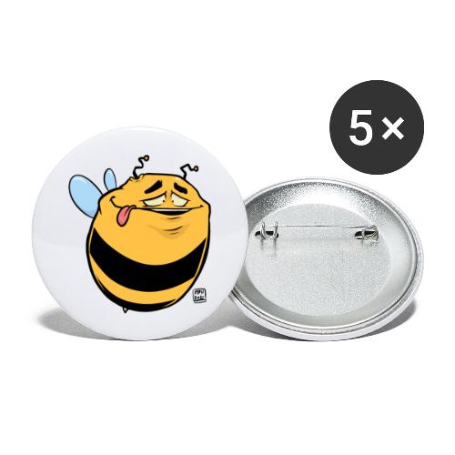Biene - Buttons groß 56 mm (5er Pack)