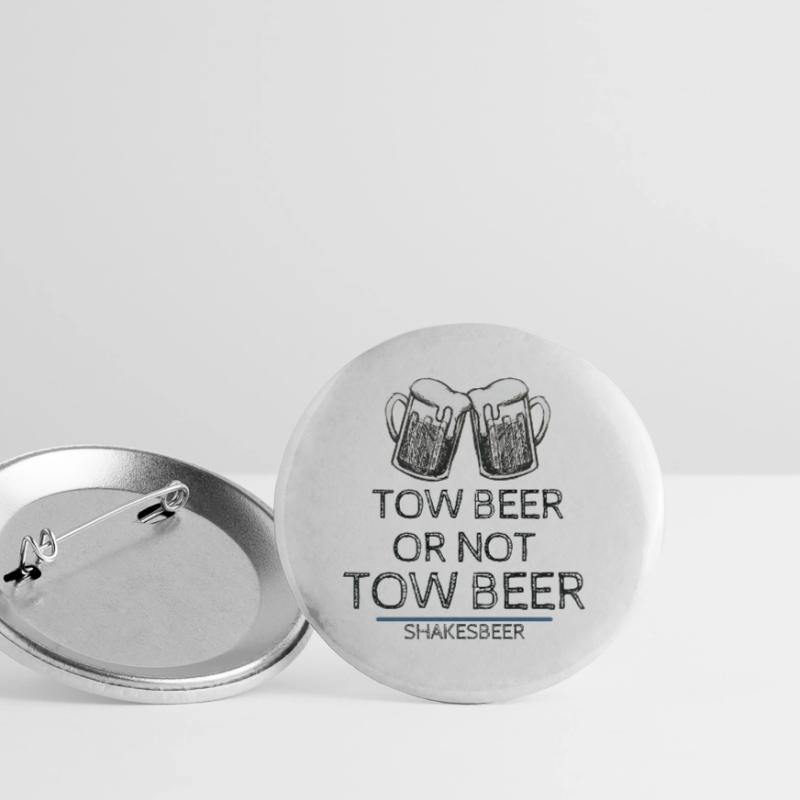 Bier oder nicht Bier Buttons groß 56 mm (5er Pack)