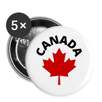 CANADA - Buttons large 2.2''/56 mm (5-pack) - white - Front