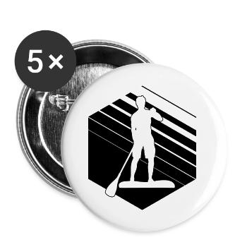 Standup Paddling Men Stand Up Paddle Sup - Buttons large 2.2''/56 mm (5-pack) - white - Front