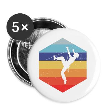 Bouldering Bouldering Women's Boulder Climber - Buttons large 2.2''/56 mm (5-pack) - white - Front