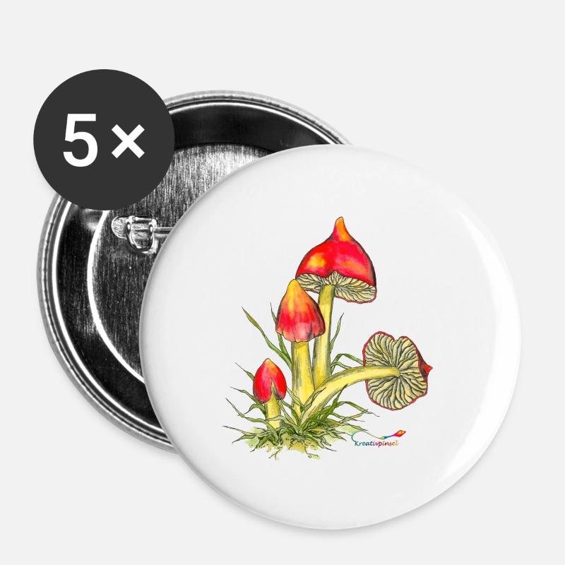 Blackening sapling (Hygrocybe conica) - Buttons large 2.2''/56 mm (5-pack) - white