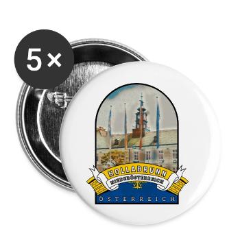 Niederösterreich Hollabrunn Österreich Souvenir - Buttons groß 56 mm (5er Pack) - Weiß - Vorne