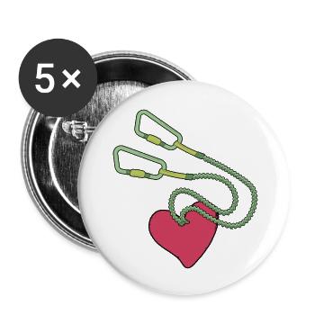 via ferrata climbing route - Buttons large 2.2''/56 mm (5-pack) - white - Front
