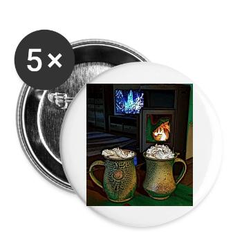 Cozy Cup - Buttons groß 56 mm (5er Pack) - Weiß - Vorne