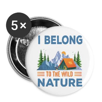 Camping Camping Tent Caravan glampin - Buttons large 2.2''/56 mm (5-pack) - white - Front