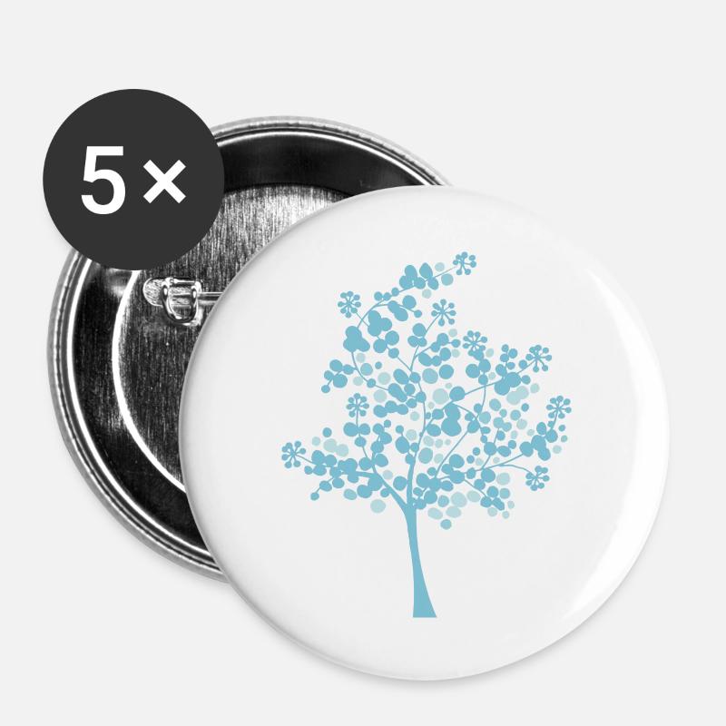 Snowball tree - Buttons large 2.2''/56 mm (5-pack) - white