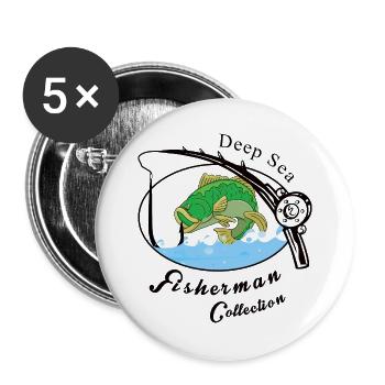Fischer Collection - Buttons groß 56 mm (5er Pack) - Weiß - Vorne