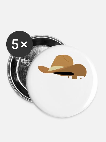 Kleiner Haw - Buttons groß 56 mm (5er Pack) - Weiß