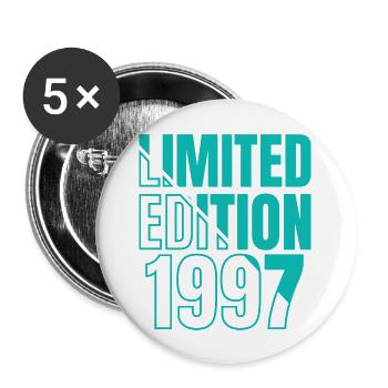 1997 Anniversaire en édition limitée - Lot de 5 grands badges (56 mm) - blanc - Devant