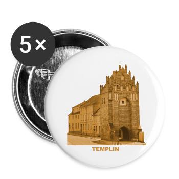 Templin Mühlentor Uckermark Brandenburg - Buttons large 2.2''/56 mm (5-pack) - white - Front