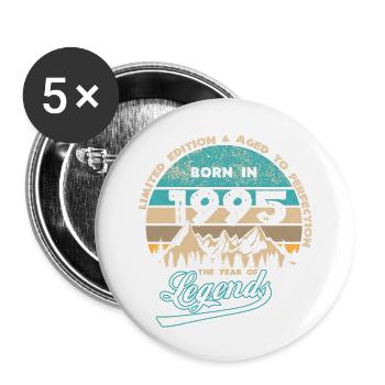 Legenden 1995 - Buttons groß 56 mm (5er Pack) - Weiß - Vorne