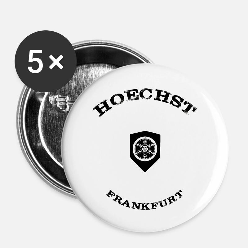 Hoechst - Buttons large 2.2''/56 mm (5-pack) - white