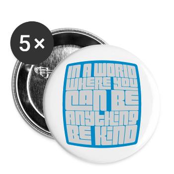 you can be kind - Buttons large 2.2''/56 mm (5-pack) - white - Front
