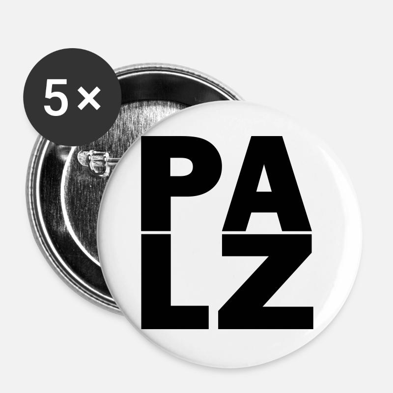 Pfalzluschd - Buttons large 2.2''/56 mm (5-pack) - white