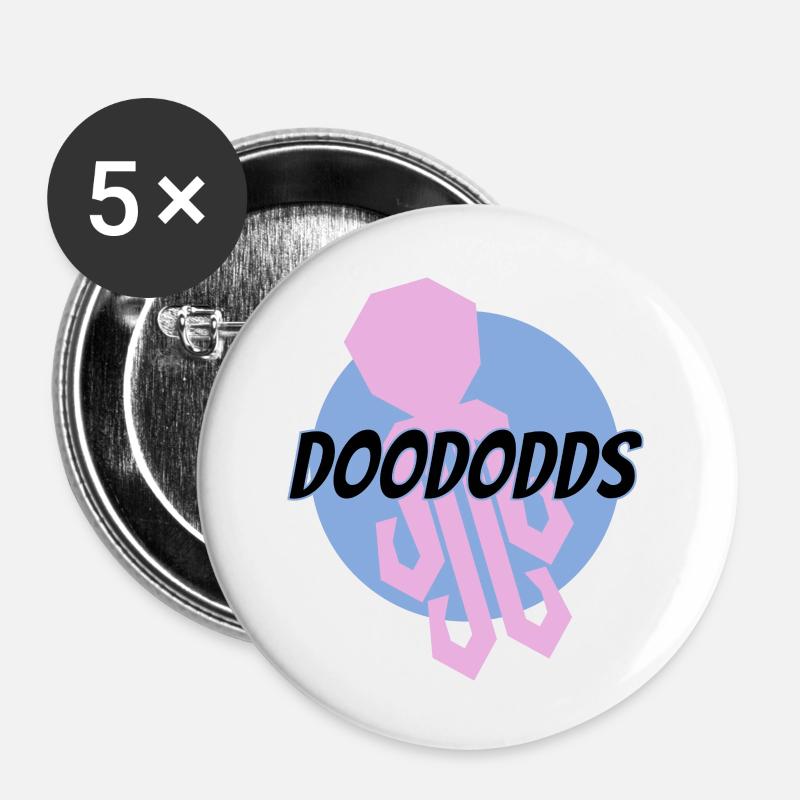 Doododds Icon - Buttons large 2.2''/56 mm (5-pack) - white
