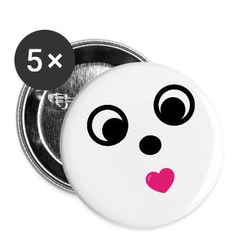 HUMOR. ZITAT. NACHRICHT. RUHESTAND. JAHRESTAG. - Buttons groß 56 mm (5er Pack) - Weiß - Vorne