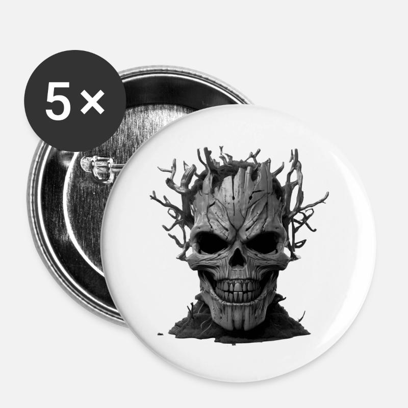 Head - Buttons large 2.2''/56 mm (5-pack) - white