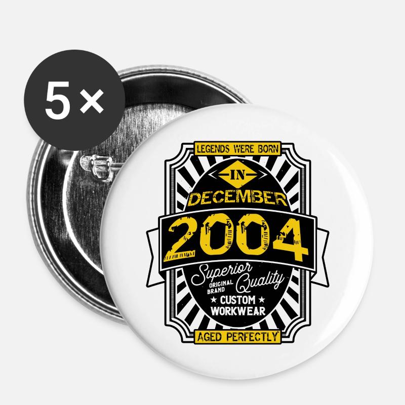 2004 DECEMBER - Buttons large 2.2''/56 mm (5-pack) - white
