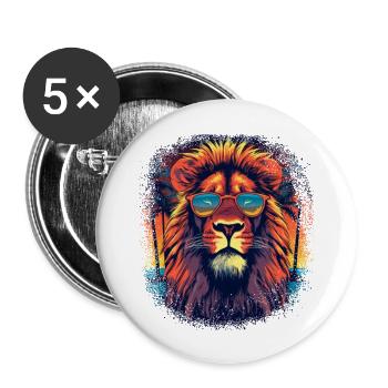 cool born in 1979 funny quote großkatze - Buttons groß 56 mm (5er Pack) - Weiß - Vorne