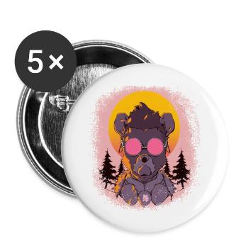 jokes funny funny quote statement mammal cool - Buttons groß 56 mm (5er Pack) - Weiß - Vorne