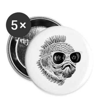 cool sayings birthday present idea - Buttons groß 56 mm (5er Pack) - Weiß - Vorne