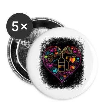 sexuality statement jokes cool fun social justice - Buttons large 2.2''/56 mm (5-pack) - white - Front