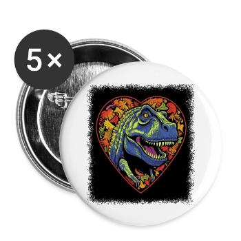 Joke's Awesome Pride Family Global Peace - Buttons large 2.2''/56 mm (5-pack) - white - Front