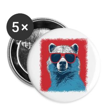 cool bible quote bible verse bday baby gift - Buttons large 2.2''/56 mm (5-pack) - white - Front