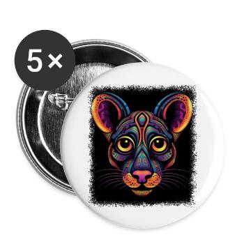 float on alright contrastcoffeemug quote - Buttons groß 56 mm (5er Pack) - Weiß - Vorne