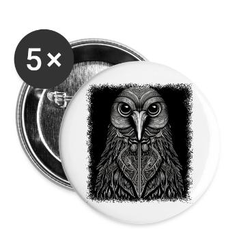 clumpsy penguin adorable dab move birthday sayings - Buttons large 2.2''/56 mm (5-pack) - white - Front