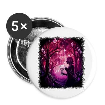 Bachelorette Gift Beer April Wine Tshirts - Buttons large 2.2''/56 mm (5-pack) - white - Front