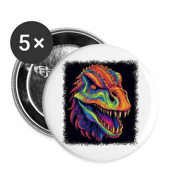 né en 2004 blague animal anniversaire cadeau idée cool - Lot de 5 grands badges (56 mm) - blanc - Devant