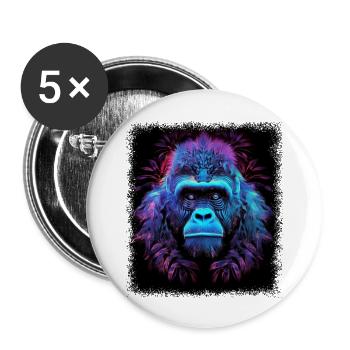 hippy joke birthday present idea present peace - Buttons groß 56 mm (5er Pack) - Weiß - Vorne