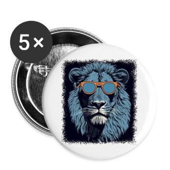 1979 vintage gift born 1979 shirt funny 1979 gift - Buttons groß 56 mm (5er Pack) - Weiß - Vorne