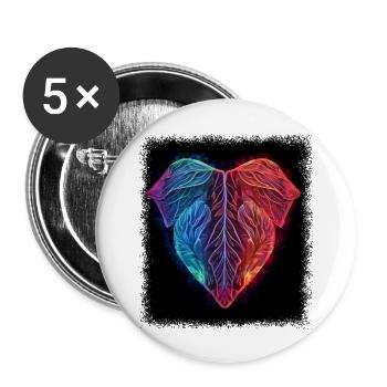 statement gift barbeque funny awesome fun happy - Buttons groß 56 mm (5er Pack) - Weiß - Vorne