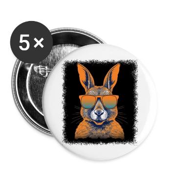 funny quotes animal welfare animal liberation - Buttons groß 56 mm (5er Pack) - Weiß - Vorne
