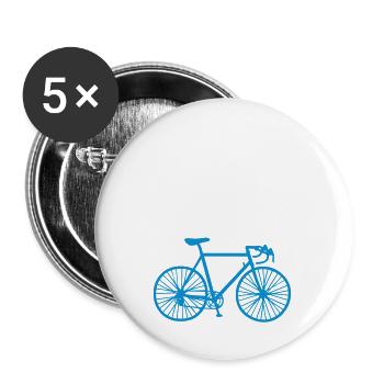 Ride Collide Rad coole Sprüche englisch Fahrrad - Buttons groß 56 mm (5er Pack) - Weiß - Vorne