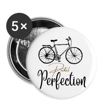 Pedal Perfection - Buttons large 2.2''/56 mm (5-pack) - white - Front