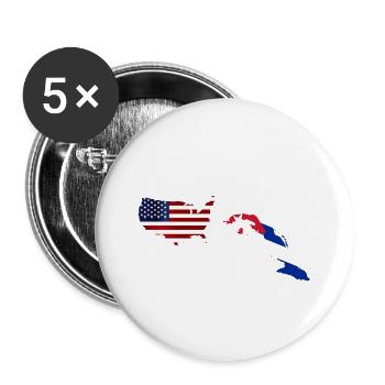 Distanz bedeutet so wenig, wenn jemand viel bedeutet - Buttons groß 56 mm (5er Pack) - Weiß - Vorne