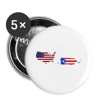 Distance Means So Little When Someone Means Much - Buttons large 2.2''/56 mm (5-pack) - white - Front