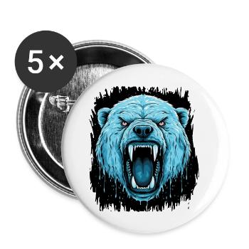 changement climatique heureux idée présente livres capitalistes - Lot de 5 grands badges (56 mm) - blanc - Devant